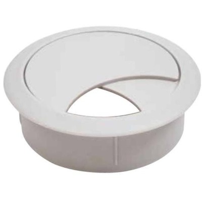 Průchodka kabelů plast 70 mm uzavíratelná - Barva - bílá