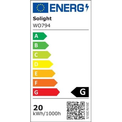 Solight LED venkovní řetěz s žárovkami, 25 žárovek, 15m+5m, 20W, teplá bílá