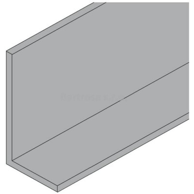 8640  profil L 10/20mm /ozdobný/ elox alu - Délka 3 m