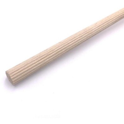 Dřevěná tyčka prům.10mm rovně rýhovaná buk délka 1m