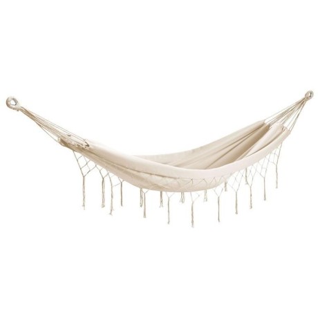 Houpací sít styl boho - krémová