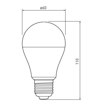 LED žárovka A60 mléčná RGB -  E27, 10W, RGB