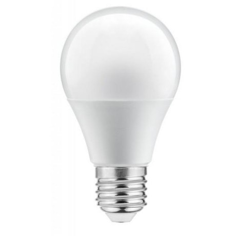 LED žárovka A60 mléčná, teplá s čidlem pohybu a stmívání  - E27, 10W, 3000K, 810 lm, 87 mA,220-240 V - teplá bílá