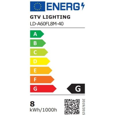 LED žárovka A60,4000K,E27,8W,800lm,AC220-240V/50-60Hz,RA80,360° - teplá bílá