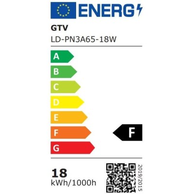 LED žárovka A65, 4000K, E27, 18W, 1700lm, AC175-265V/ 50-60Hz, RA80, 180°, 157mA - teplá bílá