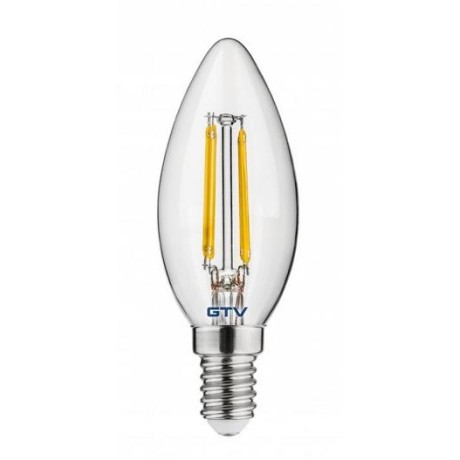 LED žárovka C35 teplá - E14, 4W,3000K, 220-240V