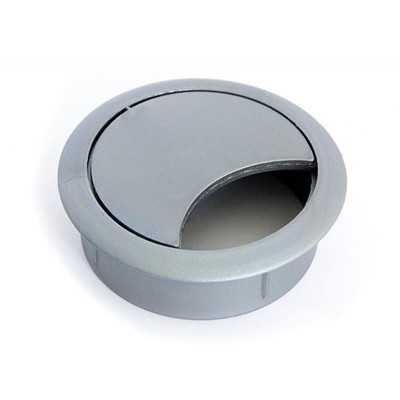 Průchodka kabelů plast 60 mm - Barva - stříbrná