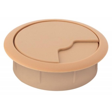 Průchodka kabelů plast 70 mm buk - Barva - buk