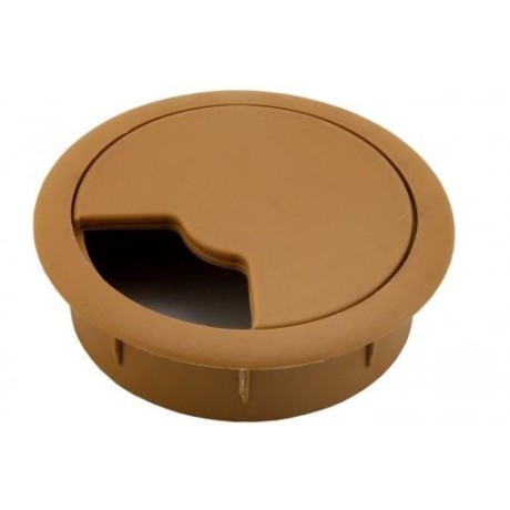 Průchodka kabelů plast 70 mm dub - Barva - dub