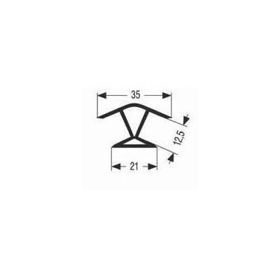 Roh /oboustranný/ 135° v:100 mm - bílá mat - Bílá mat