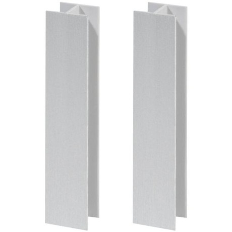 Spojka pro plastové sokly v:150 mm - bílá mat - Bílá mat