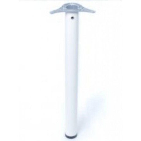 Stolová noha kulatá v:710 mm , pr:60 mm - bílá - Barva - bílá