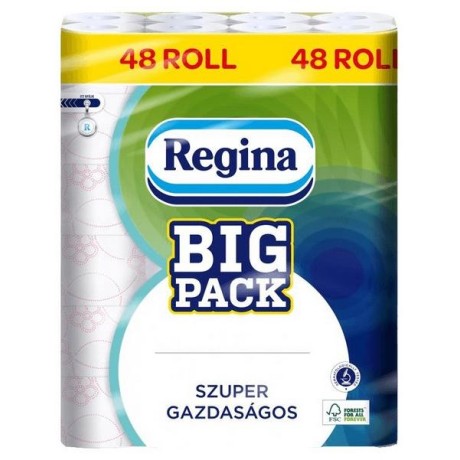 TOALETNÍ PAPÍR 2 VRSTVÝ REGINA XXL 40+8 KS