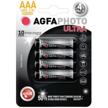 Ultra alkalická baterie LR03/AAA, 4ks