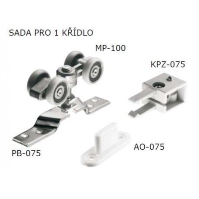 1162 sada STANDARD 100kg/1křídlo