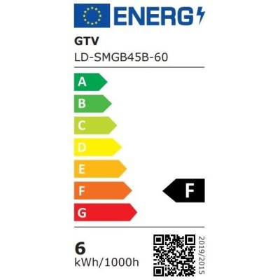 LED žárovka B45B mléčný, teplá bílá - E14, 6W, 4000K, 470lm,  220-240V, F - teplá bílá
