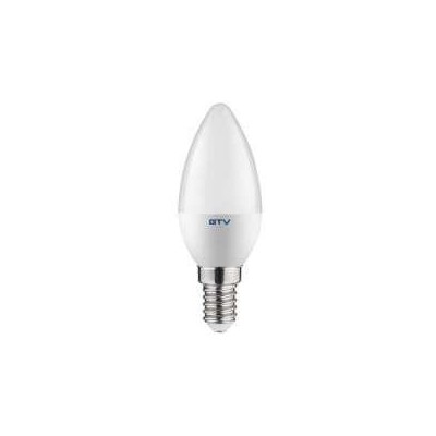 LED žárovka C30 mléčná středně teplá -  E14, 6W, 4000K, 470 lm, 220-240V, G - středně teplá