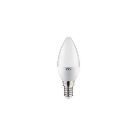 LED žárovka C30 mléčná středně teplá -  E14, 6W, 4000K, 470 lm, 220-240V, G - středně teplá