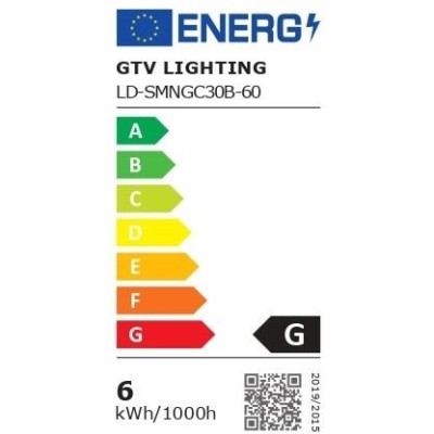 LED žárovka C30 mléčná středně teplá -  E14, 6W, 4000K, 470 lm, 220-240V, G - středně teplá