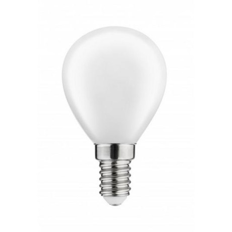LED žárovka G45 mléčný, středně teplá - 4000K,E14,4W,420lm,220-240V/50-60Hz, F - teplá bílá