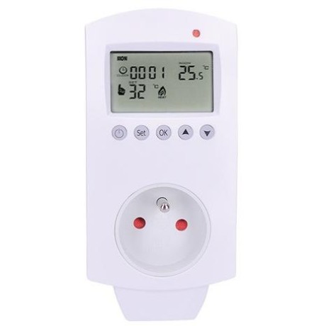 Solight termostaticky spínaná zásuvka, zásuvkový termostat, 230V/16A