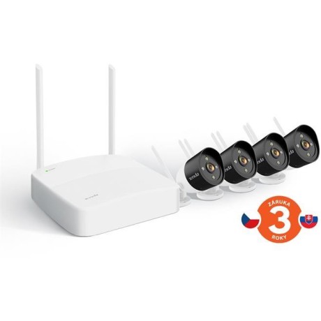 Tenda K4W-3TC - bezdrátový Wi-Fi kamerový set 2K (3MP), NVR + 4x IP kamera s LED