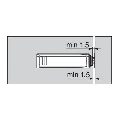 BLUM TIP-ON přímý adapér 50mm - 956.1201 bílý - bílá