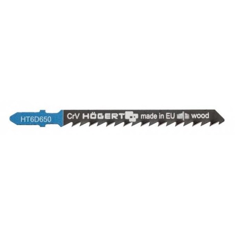 Listy přímočaré pily 100 mm, dřevo/syntetické materiály HOGERT HT6D650-2 2 ks