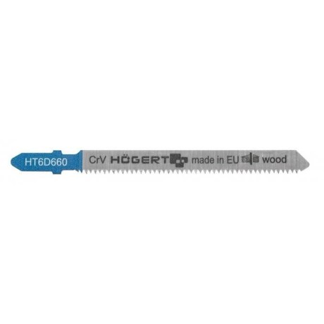 Listy přímočaré pily 100 mm, dřevo/syntetické materiály HOGERT HT6D660-2 2 ks