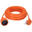 Prodlužovací přívod - spojka, 1 zásuvka, 20m, 3 x 1mm2, oranžová
