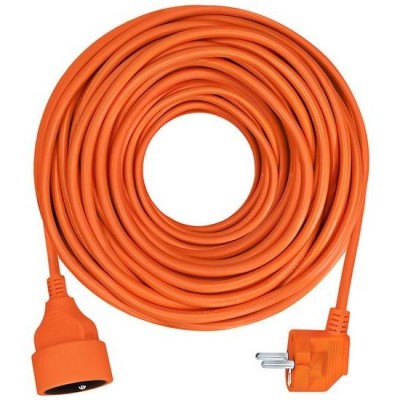 Prodlužovací přívod - spojka, 1 zásuvka, 20m, 3 x 1mm2, oranžová