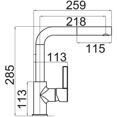kuchyňská baterie-ENIGMA S - 72 TITANIUM Sinks - Granit - TITANIUM