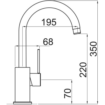 kuchyňská baterie-VITALIA - 72 TITANIUM Sinks - Granit - TITANIUM