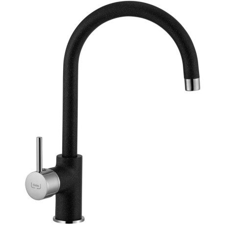 kuchyňská baterie-VITALIA - 74 METALBLACK - Granit - METALBLACK