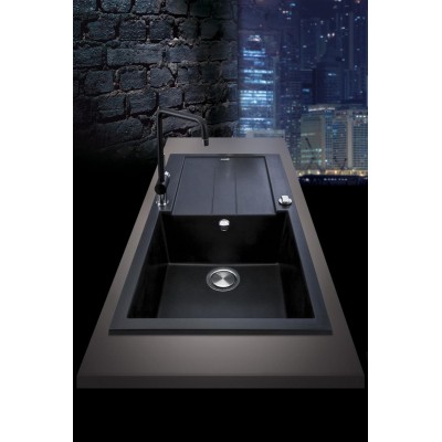 kuchyňský dřez granitový-AMANDA 860 TITANIUM Sinks - Granit - TITANIUM