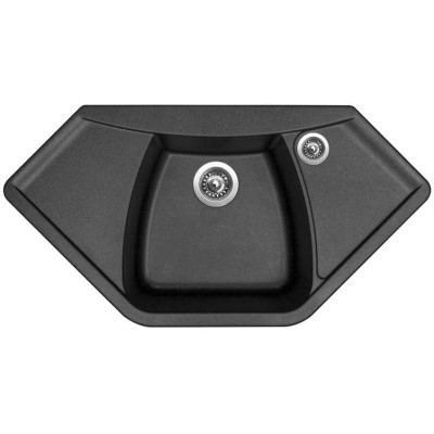 kuchyňský dřez granitový-NAIKY 980 METALBLACK Sinks - Granit - METALBLACK
