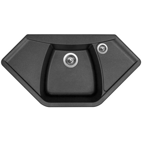 kuchyňský dřez granitový-NAIKY 980 METALBLACK Sinks - Granit - METALBLACK