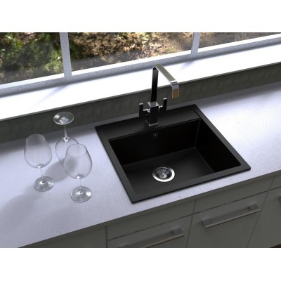 kuchyňský dřez granitový-SOLO 560 METALBLACK Sinks - Granit - METALBLACK