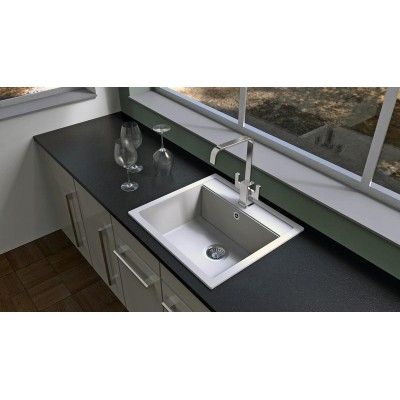 kuchyňský dřez granitový-SOLO 560 MILK Sinks - Granit - MILK