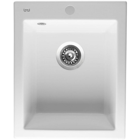 kuchyňský dřez keramický-CERAM 410 BÍLÁ Sinks