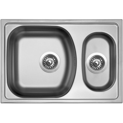 kuchyňský dřez- TWIN 620.1 V 0,6MM MATNÝ Sinks
