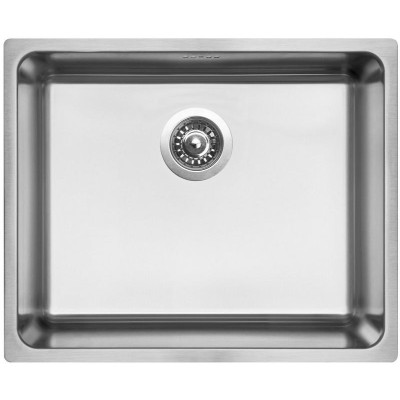 kuchyňský dřez-BLOCK 540 V 1MM KARTÁČOVANÝ Sinks