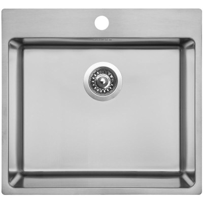 kuchyňský dřez-BLOCKER 550 V 1MM KARTÁČOVANÝ Sinks