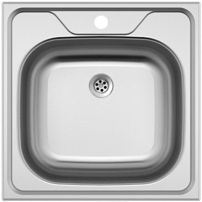 kuchyňský dřez-CLASSIC 480 M 0,6MM MATNÝ Sinks - Kulatá výpust 1 1/2