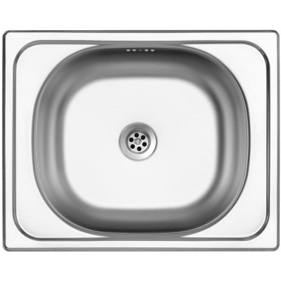 kuchyňský dřez-CLASSIC 500 M 0,6MM MATNÝ Sinks - Kulatá výpust 1 1/2