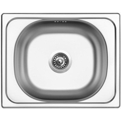 kuchyňský dřez-CLASSIC 500 V 0,6MM MATNÝ Sinks - Kulatá výpust 3 1/2