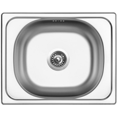 kuchyňský dřez-CLASSIC 500 V 0,6MM MATNÝ Sinks - Kulatá výpust 3 1/2