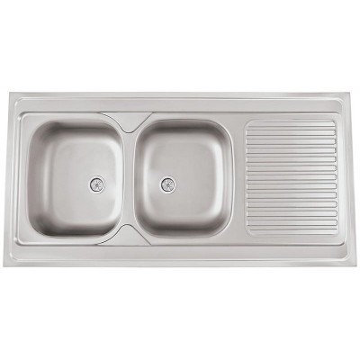 kuchyňský dřez-CLP-A 1200 DUO M 0,6MM MATNÝ Sinks