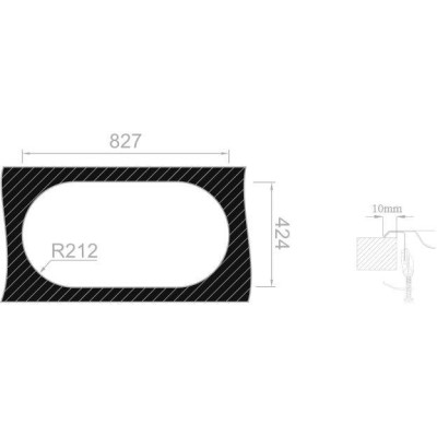 kuchyňský dřez-DUETO 847 V 0,6MM MATNÝ Sinks - Kulatá výpust 3 1/2 Nerez - matný