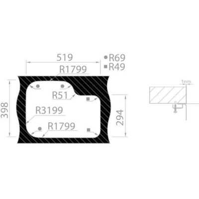 kuchyňský dřez-DUO 571.1 V 1,0MM LEVÝ LEŠTĚNÝ Sinks - Levý